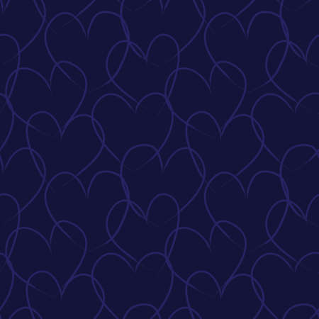 Heart shaped brush stroke seamless pattern background for fashion textiles, graphicsのイラスト素材