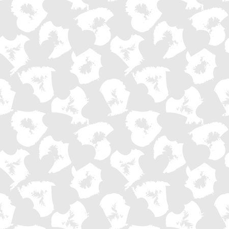 Heart shaped brush stroke seamless pattern background for fashion textiles, graphicsのイラスト素材
