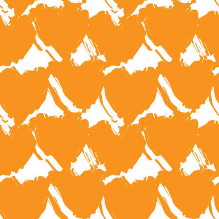 Heart shaped brush stroke seamless pattern background for fashion textiles, graphicsのイラスト素材