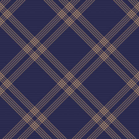 Blue Diagonal Plaid Tartan textured Seamless pattern design suitable for fashion textiles and graphicsのイラスト素材