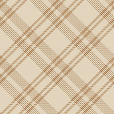 Brown Diagonal Plaid Tartan textured Seamless pattern design suitable for fashion textiles and graphicsのイラスト素材