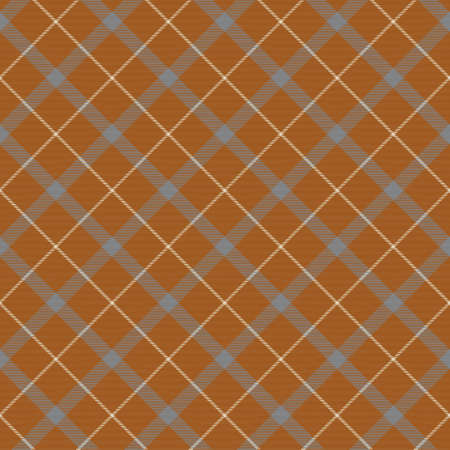 Orange Diagonal Plaid Tartan textured Seamless pattern design suitable for fashion textiles and graphicsのイラスト素材