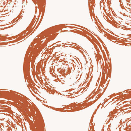 Brush strokes Circle pattern design suitable for fashion prints, graphics, backgroundsのイラスト素材