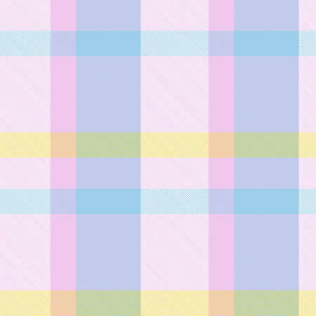 Rainbow Pastel Plaid seamless pattern for fashion textiles and graphicsのイラスト素材