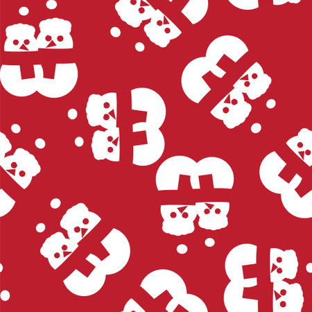 Christmas Snowman seamless pattern design for website graphics, fashion textileのイラスト素材