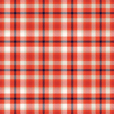 Orange Ombre Plaid textured seamless pattern suitable for fashion textiles and graphicsのイラスト素材