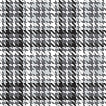 Black and White Ombre Plaid textured seamless pattern suitable for fashion textiles and graphicsのイラスト素材