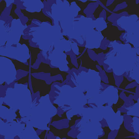 Floral brush strokes seamless pattern background for fashion prints, graphics, backgrounds and craftsのイラスト素材