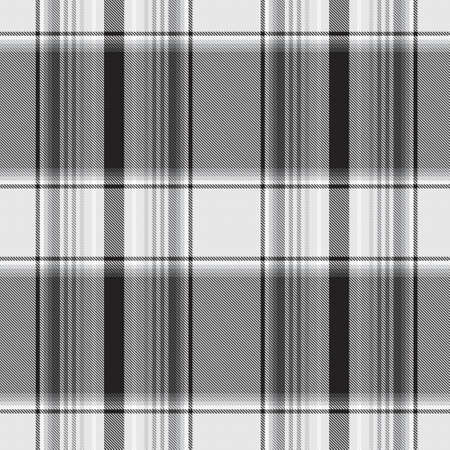 Black and White Ombre Plaid textured seamless pattern suitable for fashion textiles and graphicsのイラスト素材