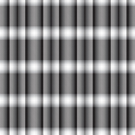 Black and White Ombre Plaid textured seamless pattern suitable for fashion textiles and graphicsのイラスト素材