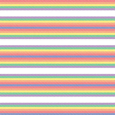 Rainbow Plaid, checkered, tartan seamless pattern suitable for fashion textiles and graphicsのイラスト素材
