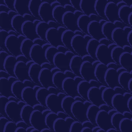 Heart shaped brush stroke seamless pattern design for fashion textiles, graphics and craftsのイラスト素材