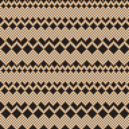 Argyle fair isle seamless pattern design for knitwear, fashion textile, graphicsのイラスト素材