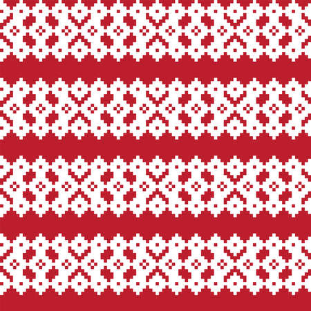 Argyle fair isle seamless pattern design for knitwear, fashion textile, graphicsのイラスト素材