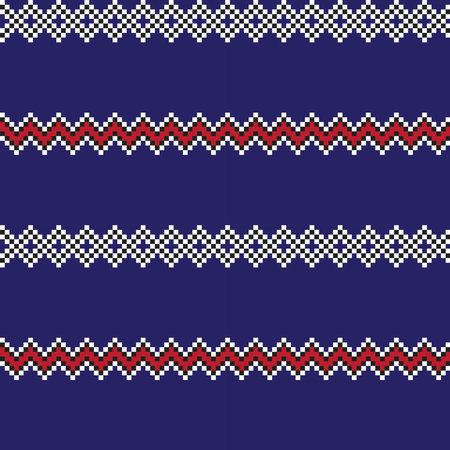 Argyle fair isle seamless pattern design for knitwear, fashion textile, graphicsのイラスト素材