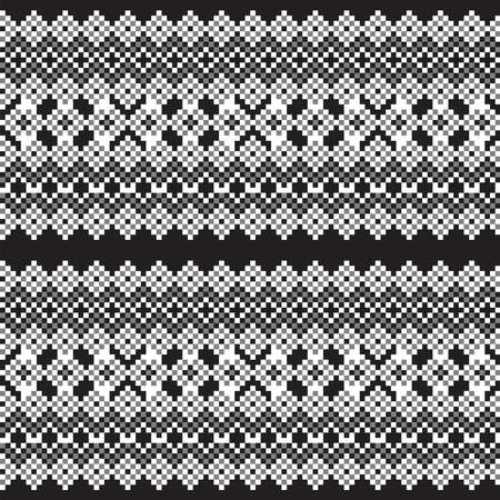 Argyle fair isle seamless pattern design for knitwear, fashion textile, graphicsのイラスト素材