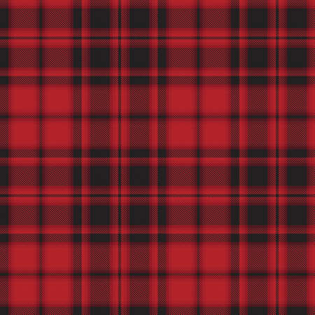 Red Ombre Plaid textured seamless pattern suitable for fashion textiles and graphicsのイラスト素材