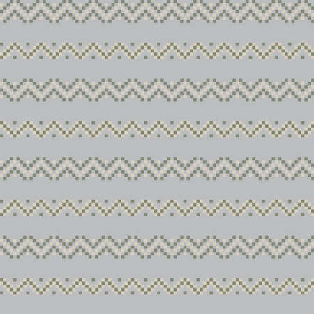 Christmas fair isle pattern design for fashion textiles, knitwear and graphicsのイラスト素材