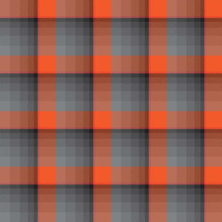 Orange Ombre Plaid textured seamless pattern suitable for fashion textiles and graphicsのイラスト素材