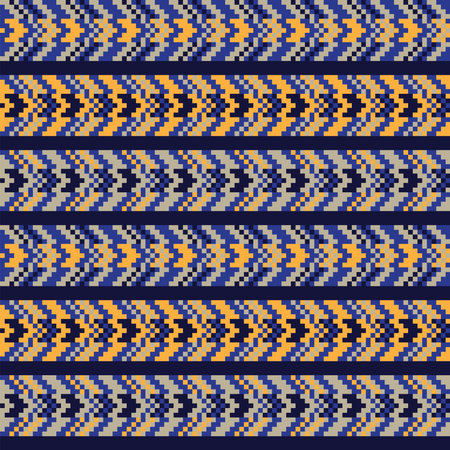 Chevron fair isle seamless pattern design for knitwear, fashion textile, graphics
