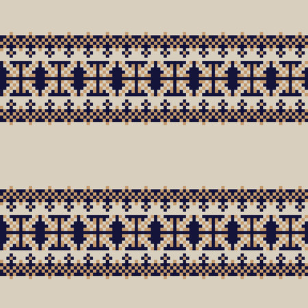 Christmas fair isle pattern design for fashion textiles, knitwear and graphics