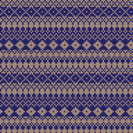 Argyle fair isle seamless pattern design for knitwear, fashion textile, graphicsのイラスト素材