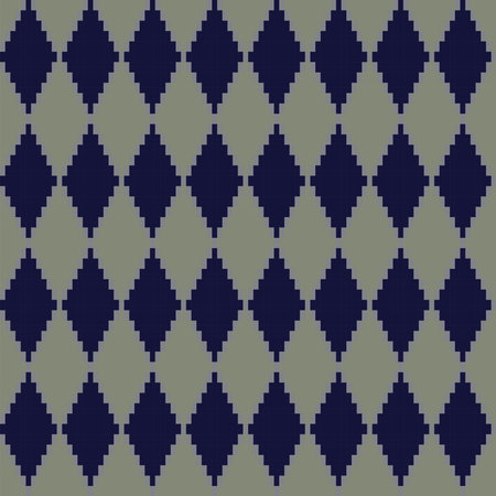 Argyle fair isle seamless pattern design for knitwear, fashion textile, graphics