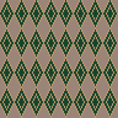 Argyle fair isle seamless pattern design for knitwear, fashion textile, graphics