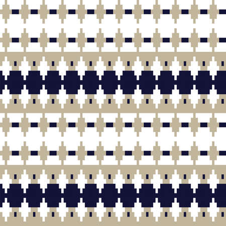 Argyle fair isle seamless pattern design for knitwear, fashion textile, graphicsのイラスト素材
