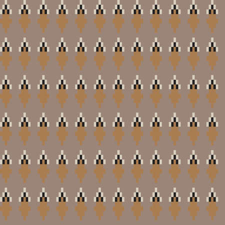 Argyle fair isle seamless pattern design for knitwear, fashion textile, graphicsのイラスト素材