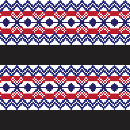 Christmas fair isle pattern design for fashion textiles, knitwear and graphics