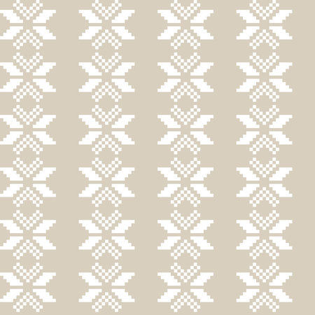 Christmas fair isle pattern design for fashion textiles, knitwear and graphics