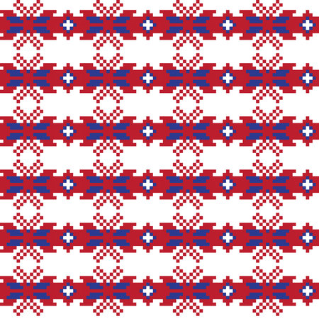 Christmas fair isle pattern design for fashion textiles, knitwear and graphics