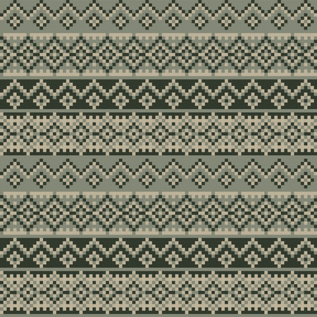 Snowflake fair isle pattern design for fashion textiles, knitwear and graphicsのイラスト素材