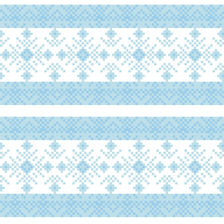 Snowflake fair isle pattern design for fashion textiles, knitwear and graphics
