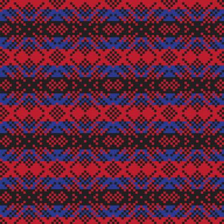 Snowflake fair isle pattern design for fashion textiles, knitwear and graphics. Elements...
