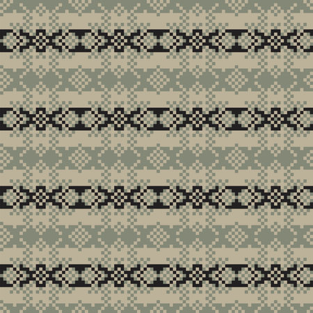 Snowflake fair isle pattern design for fashion textiles, knitwear and graphics. Elements...