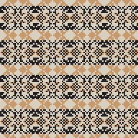 Snowflake fair isle pattern design for fashion textiles, knitwear and graphics. Elements...