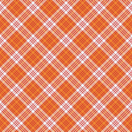 Orange Chevron Plaid Tartan textured seamless pattern design suitable for fashion textiles and graphicsのイラスト素材