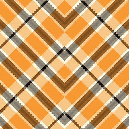 Orange Chevron Plaid Tartan textured seamless pattern design suitable for fashion textiles and...