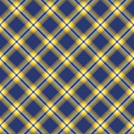 Yellow Chevron Plaid Tartan textured Seamless pattern design suitable for fashion textiles and graphicsのイラスト素材