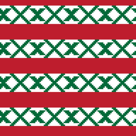 Argyle fair isle seamless pattern design for knitwear, fashion textile, graphicsのイラスト素材