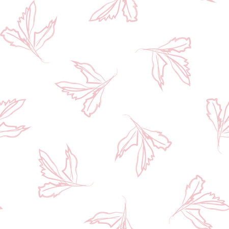 Brush Strokes Tropical Leaf seamless pattern design for fashion textiles, graphics and craftsのイラスト素材