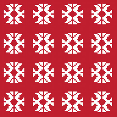 Christmas fair isle pattern design for fashion textiles, knitwear and graphics