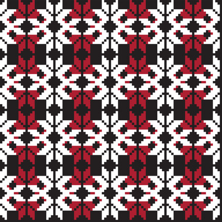 Christmas fair isle pattern design for fashion textiles, knitwear and graphics