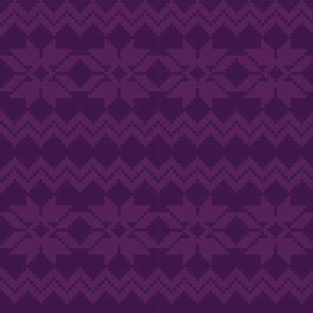 Christmas fair isle pattern design for fashion textiles, knitwear and graphicsのイラスト素材