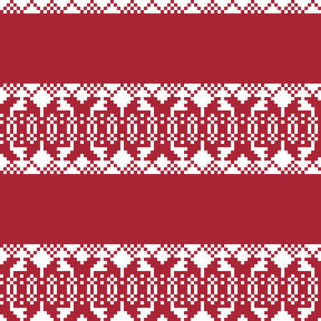 Christmas fair isle pattern design for fashion textiles, knitwear and graphics