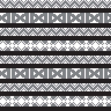 Christmas fair isle pattern design for fashion textiles, knitwear and graphicsのイラスト素材