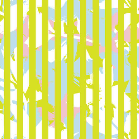 Leaf striped seamless pattern design for fashion textiles and graphicsのイラスト素材