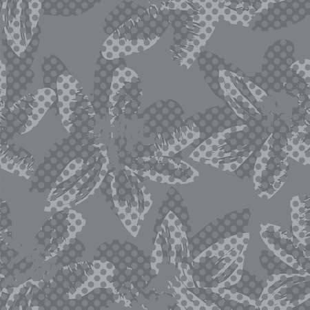 Floral dotted seamless pattern design for fashion textiles and graphicsのイラスト素材
